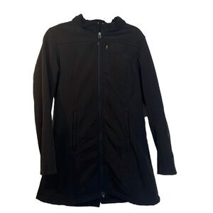 ⭐️ Marika black coat- size medium- with small flaw on sleeve